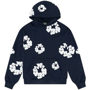 denim tears hoodie navy size m never worn in hand ready to ship